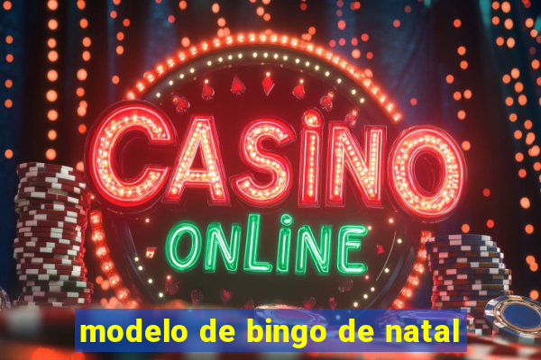 modelo de bingo de natal